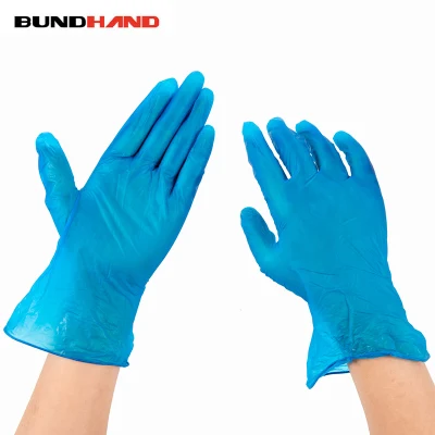 9 인치 파란색 일회용 라텍스 비닐 PVC Rubbe 니트릴 안전 검사 보호 장갑 미용실 전문/식품/제약 도매