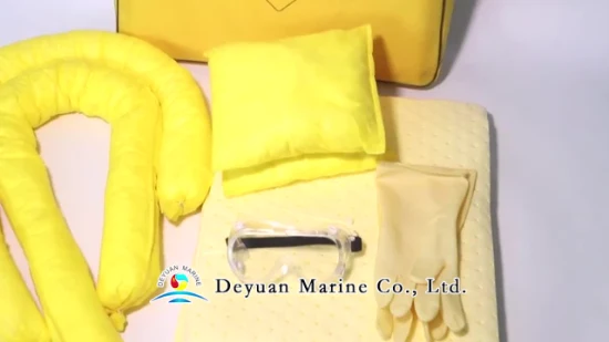 노란색 Hazmat/Hazmat 화학물질 유출 대응 키트